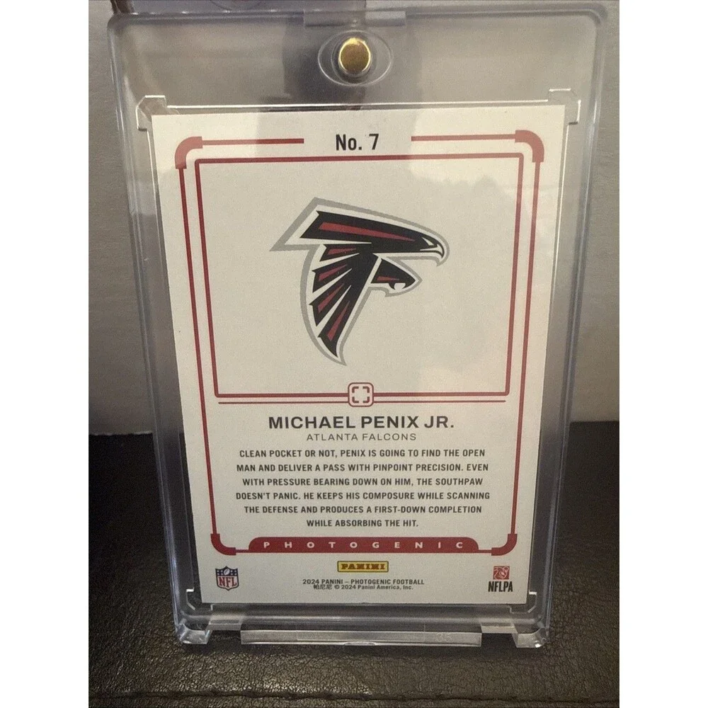 2024 Panini Photogenic Draft Snapshots Michael Penix Jr. #7 Orange /25 (RC)🔥